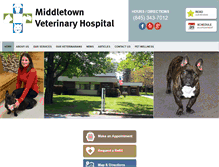 Tablet Screenshot of middletownveterinary.net